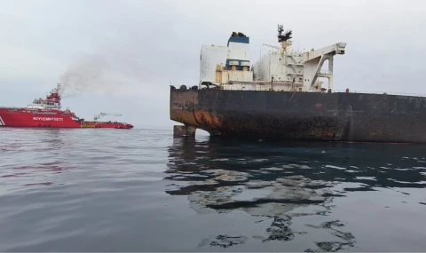Karadeniz’de patlama yaşayan KAIROS’ta yangın söndürüldü