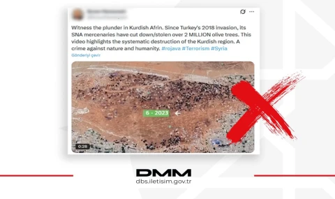 Afrin’de 2 milyon zeytin ağacı kesildi iddiasına İletişim’den yanıt
