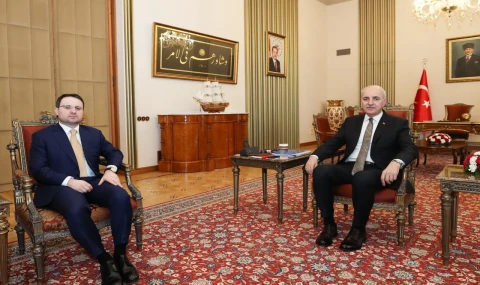 Bakan Gürlek’ten TBMM Başkanı Kurtulmuş’a ziyaret