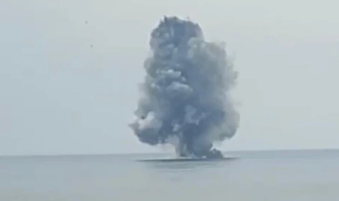 Ordu Ünye’de kıyıya vuran insansız deniz aracı kontrollü patlatıldı