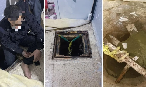 Kuyuda saklanan firari yakalandı!