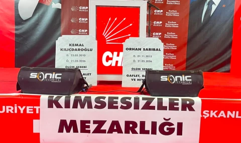 CHP’den Kılıçdaroğlu ve Sarıbal’a mezar taşlı protesto