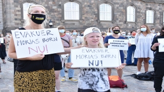 Danimarka’da "Moria kampındaki sığınmacıların ülkeye kabulü" için gösteri yapıldı