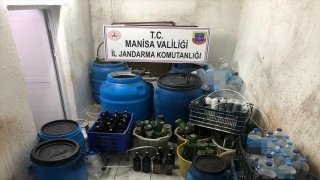 Manisa’da 10 bin 485 litre sahte içki ele geçirildi