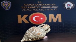 İzmir’de 2 bin 500 yıllık amfora ele geçirildi