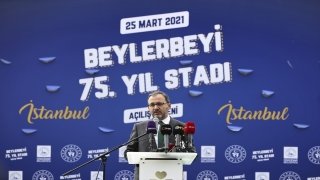 Gençlik ve Spor Bakanı Kasapoğlu, yenilenen Beylerbeyi Stadı’nın açılış törenine katıldı: