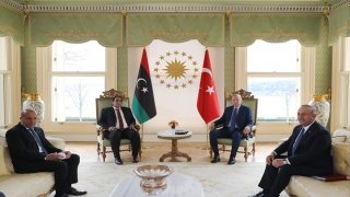 Cumhurbaşkanı Erdoğan ve Libya Başkanlık Konseyi Başkanı elMenfi’nin çalışma ziyareti sona erdi