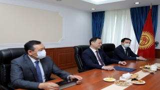 Kırgızistan Dışişleri Bakanı Kazakbayev, Dünya Etnospor Konfederasyonu Başkanı Bilal Erdoğan’ı kabul etti