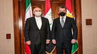 İran Dışişleri Bakanı Zarif, Erbil’de IKBY Başbakanı Barzani ile görüştü
