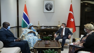Cumhurbaşkanı Yardımcısı Oktay, Gambia Cumhurbaşkanı Yardımcısı Touray ile görüştü