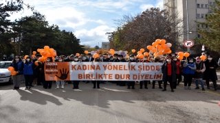 Kırıkkale’de kadına yönelik şiddete karşı yürüyüş düzenlendi