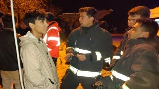 Alanya Kalesi’nde mahsur kalan iki Kırgız turisti itfaiye kurtardı