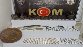 Kayseri’de 618 parça tarihi eser yakalandı