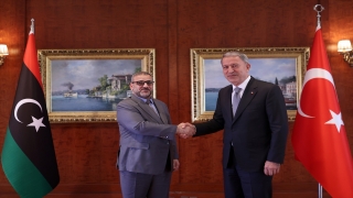 Milli Savunma Bakanı Akar, Libya Yüksek Devlet Konseyi Başkanı ElMeşri ile görüştü