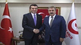 BBP Genel Başkanı Destici, Dışişleri Bakan Yardımcısı Kıran ile görüştü