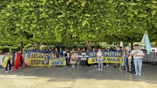 Adana’daki Ukraynalılar, Rusya’nın ”ilhak” kararına tepki gösterdi